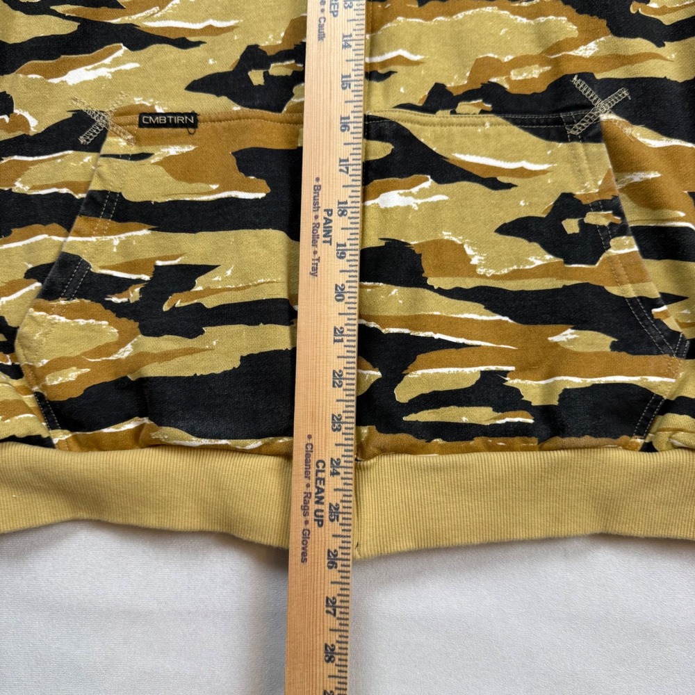 Combat Iron Apparel Mens LG Desert Tiger Stripe Camo Full Zip Hoodie EUC - Picture 4 of 6